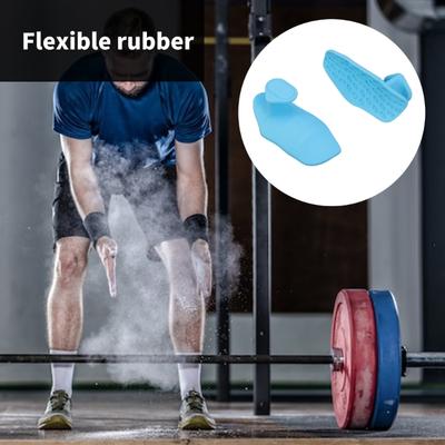 Silikon Antirutsch Trainingsgriff Sport Fitnesshandschuhe Gewichtheben Griff Handgriff für Hantelheben Bodybuilding