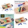 Educational Kids Wooden Brain Teaser Puzzle With Rainbow Bead Tracker For Gift