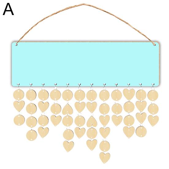 

Деревянный настенный подвесной табличка DIY Календарь Напоминание о дне рождения Домашний декор