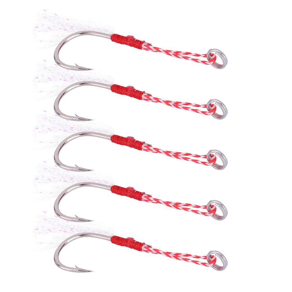 5pcs High Strength Metal Heavy Duty Fishing Barbed Hooks Fish Accessory 11#