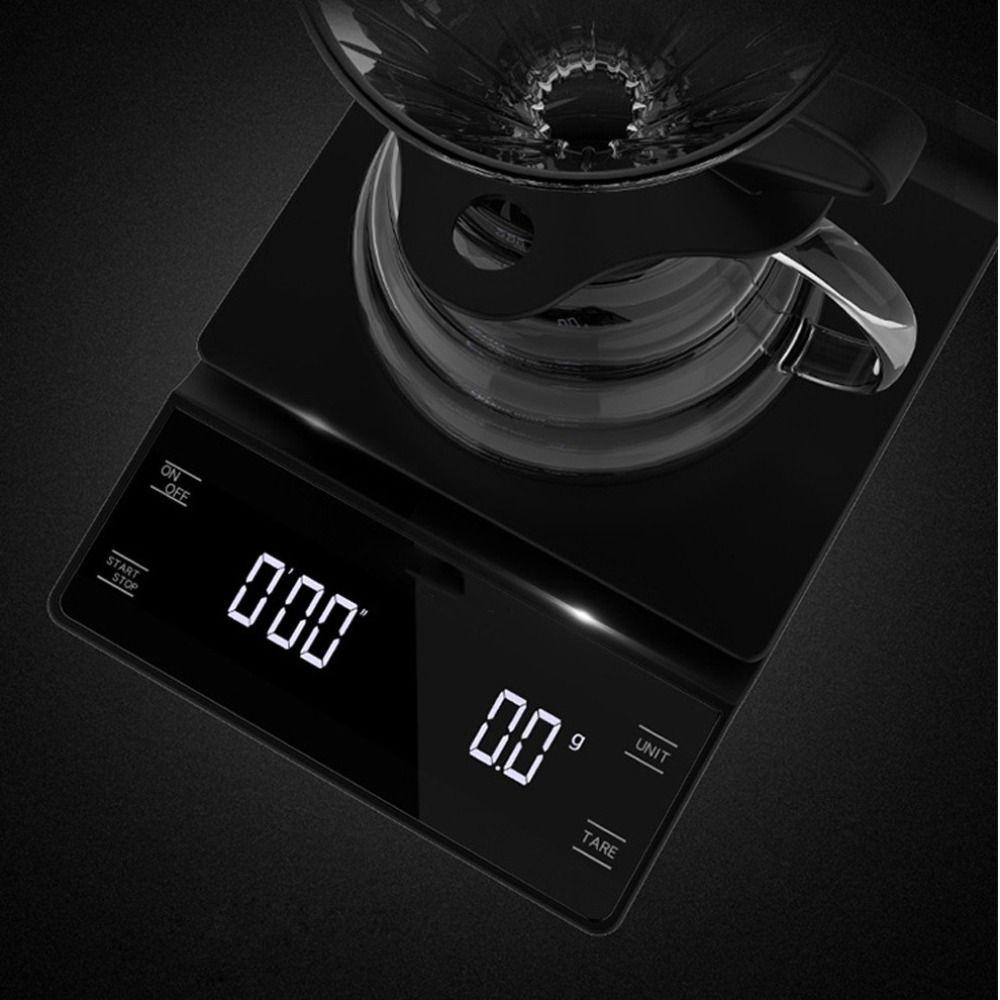 LCD Digital Kitchen Weight High Precision Coffee Scale Multifunction Electronic Balance  Espresso