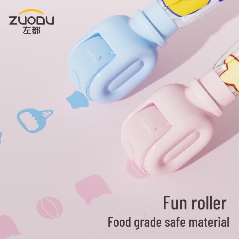 ZUODU Kids Rainbow Unicorn Transparent Straight Umbrella