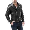 Men's Spring/Fall Design Handsome PU Leather Jacket Youth Causal Zipper Biker Jacket