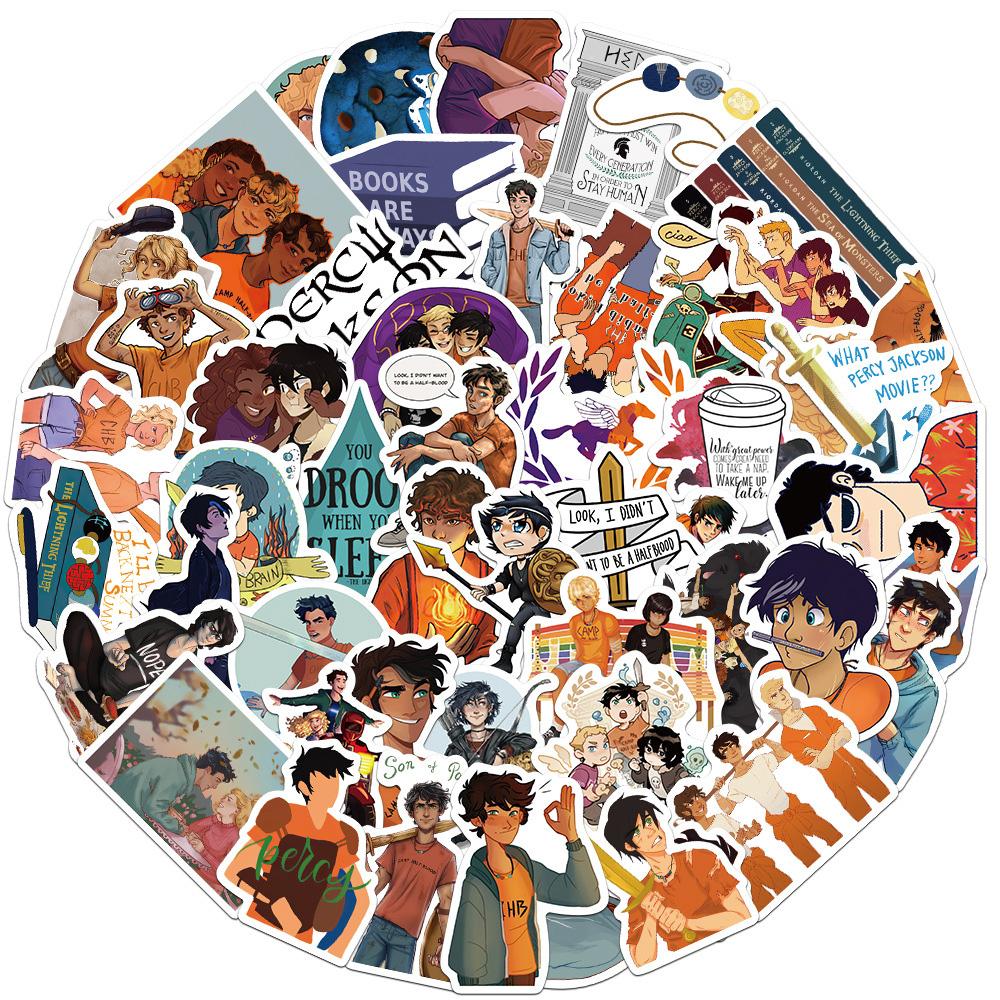 10/30/60pcs Percy Jackson Movie Cartoon Stickers Cool Graffiti Waterproof Decals DIY Scrapbook Suitcase Laptop Classic Sticker