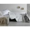 Couvre-lit décoratif - Pierre Cardin - Lit 135 cm - Blanc C4 - 235x270 cm - Microfibre - Comprend housse d'oreiller