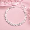 925 Sterling Silver 8-inch Minimalist Heart Bracelet for Women's Parties, Fashionable Weddings, Jewelry Accessories