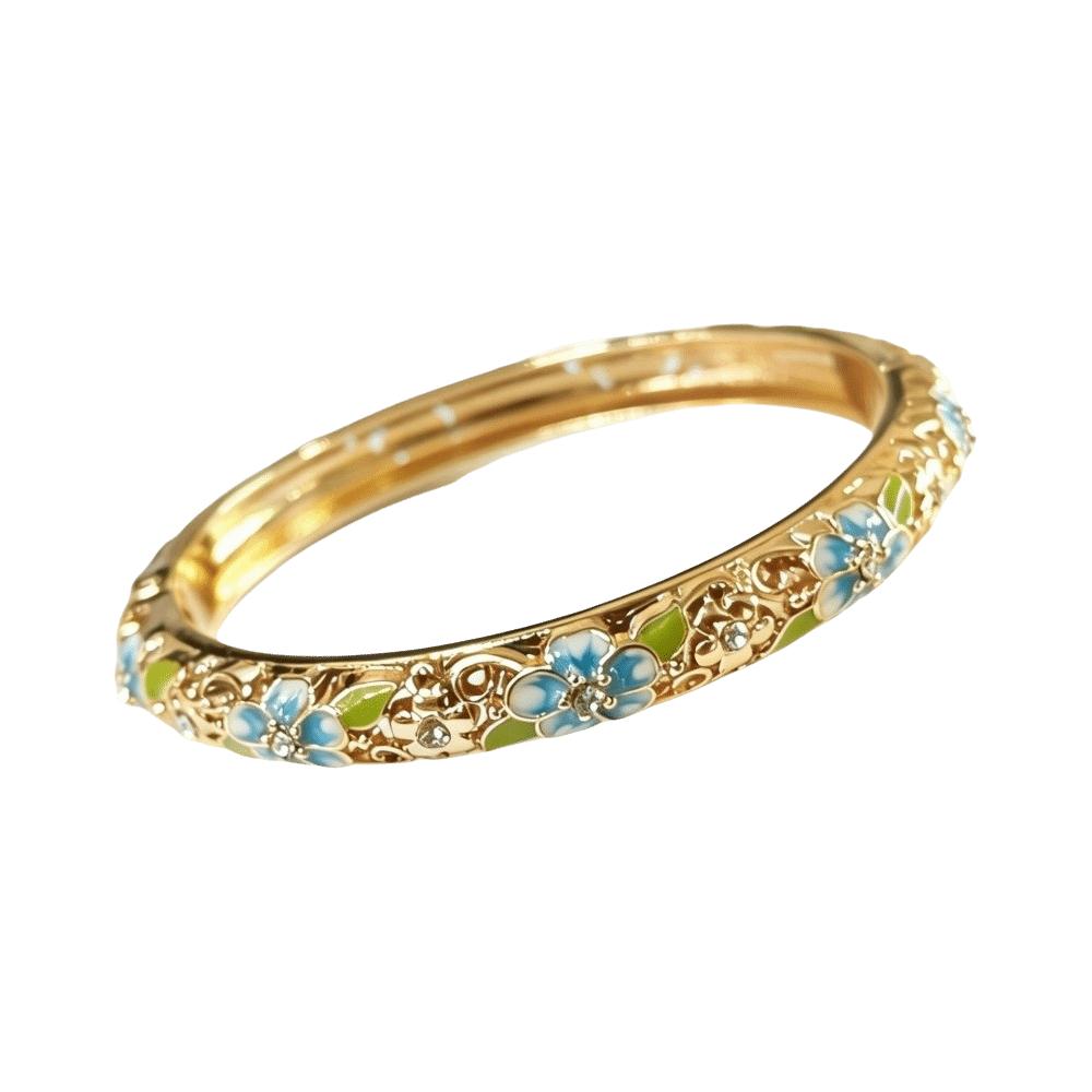 Traditional Vintage Cloisonne Bangle Colorful Women's Hand Bracelet Enamel Bangle  Gift