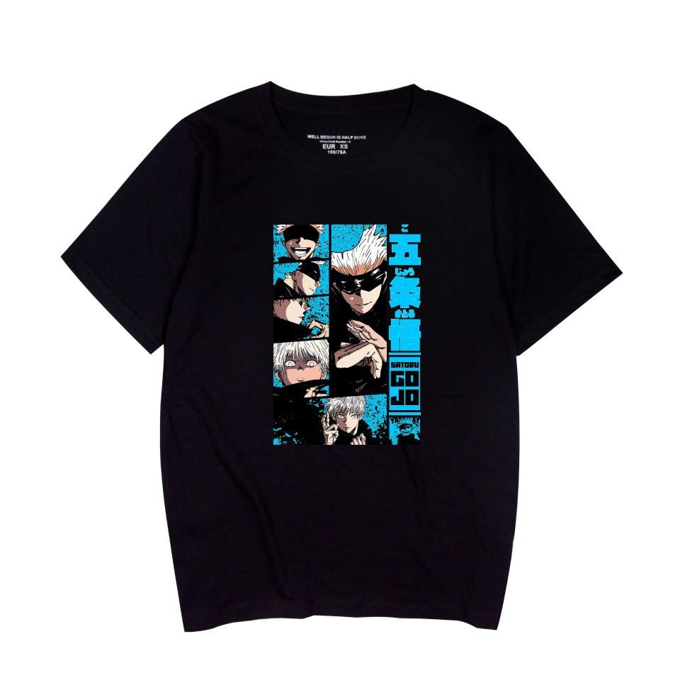 

Jujutsu Kaisen Tshirt Hip Hop Men Women Anime Print Top Tees Tshirts Fashion Summer T-shirt XS чёрный