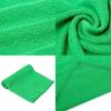 Luxuriöse grüne Mikrofaser-Waschlappen für Autopflege und weiche Reinigungstücher