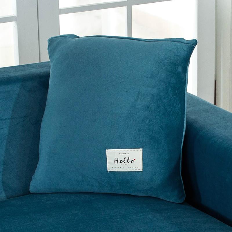 Samt Stoff Kissenbezug Warmer Kissenbezug Sofa Überwurf Kissen Wohnzimmer Sofa Couch Sitz Dekoration Kissenbezug 45X45cm