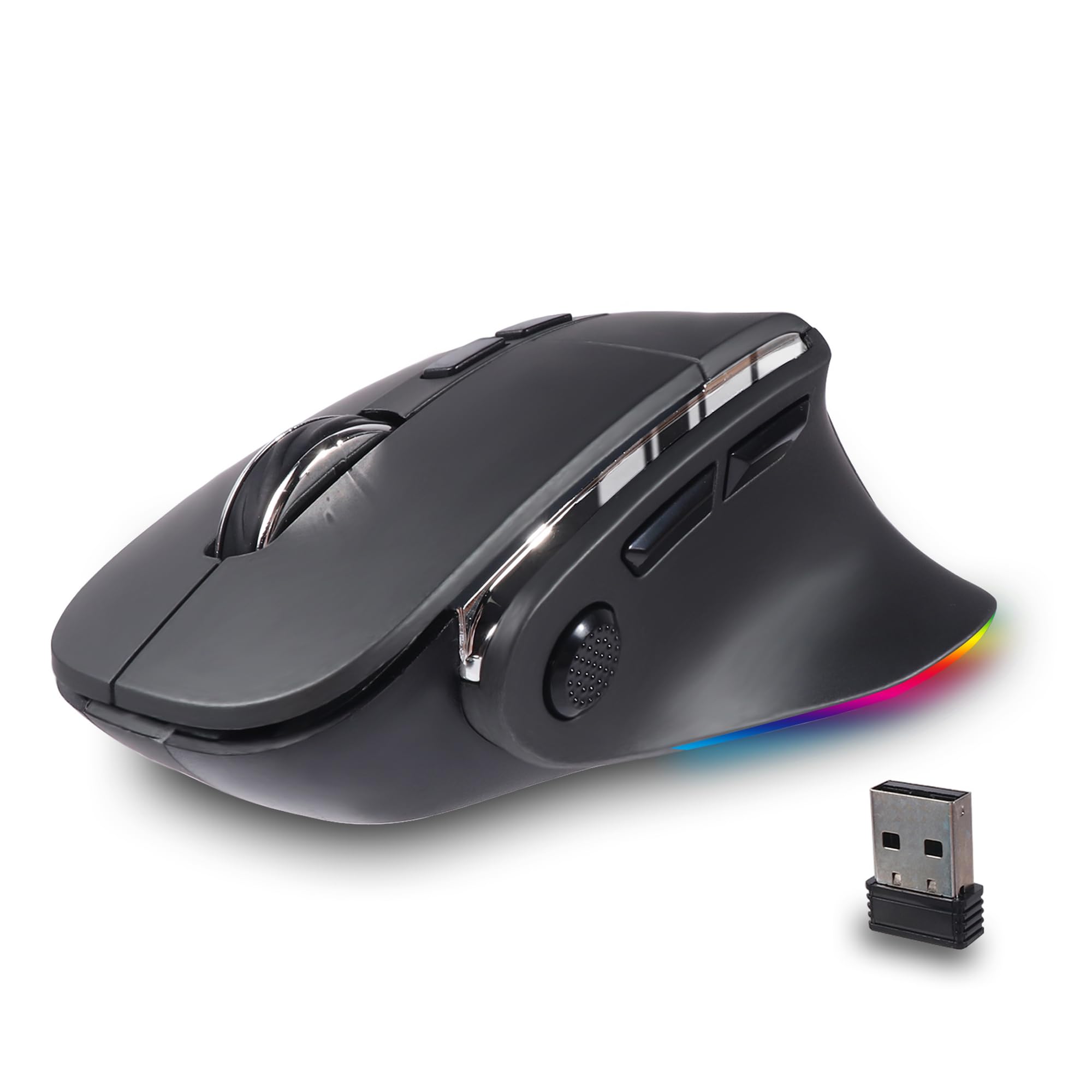 

Бездротова Bluetooth Дротова 8 DPI Висока RGB Підсвітка Ергономічна Сумісна з Chrome Миша, & 2.4GHz, & Бездротова, Кнопки, 3-рівневе Перемикання, Перезаряджувана, сірий колір