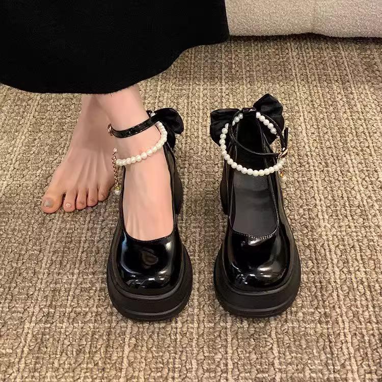 Baotou Women's 2025 Fairy Style High-Heeled Mary Jane Sandals for Summer.