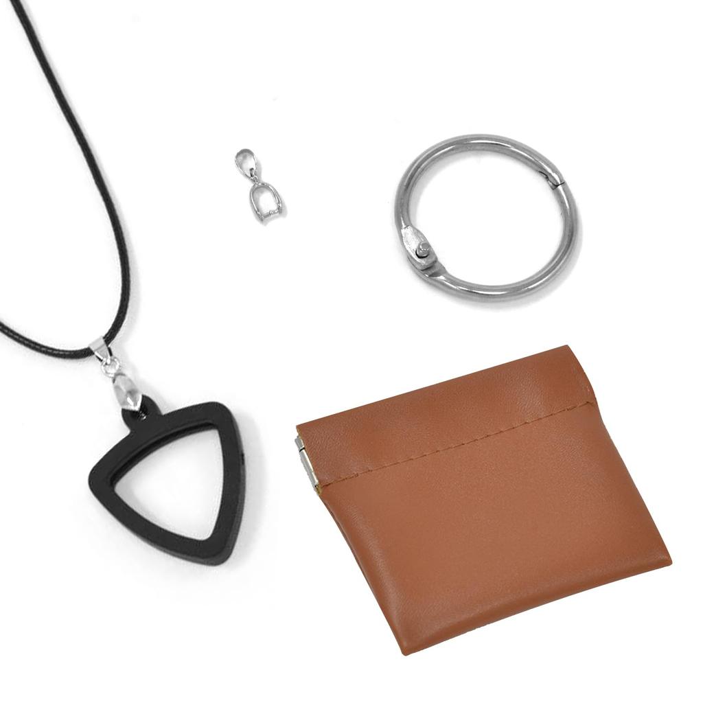 Musiin Guitar Pick Holder Necklace compatible with Fender Dunlop Triangle easy suitable for players of various showcasing your unique musical taste