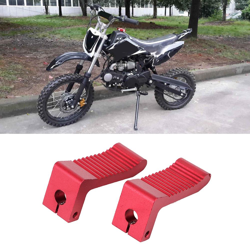 Red Mini Moto Racing Aluminum Alloy Footpeg Foot Rest Peg Footrest Pedal Fit for 47cc 49cc