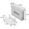 580W Gan-Ladegerät 8-Port USB Typ C Desktop-Ladestation Telefon Schnellladung Für iPhone 16 15 iPad Macbook Laptop Tablet Samsung