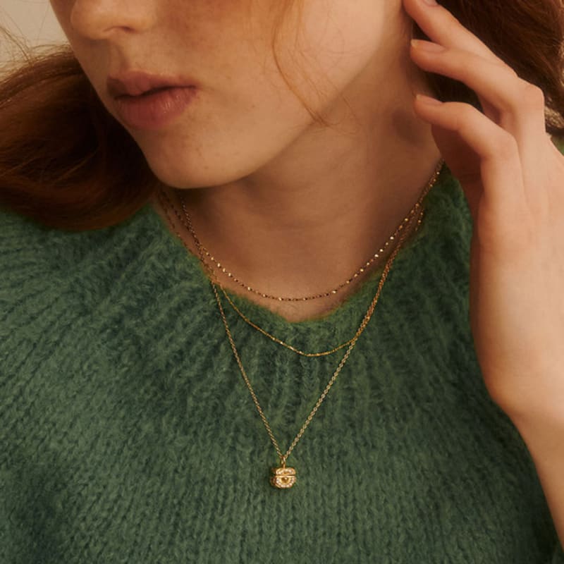 BSWAN Mood Jewelry Box Gold Necklace