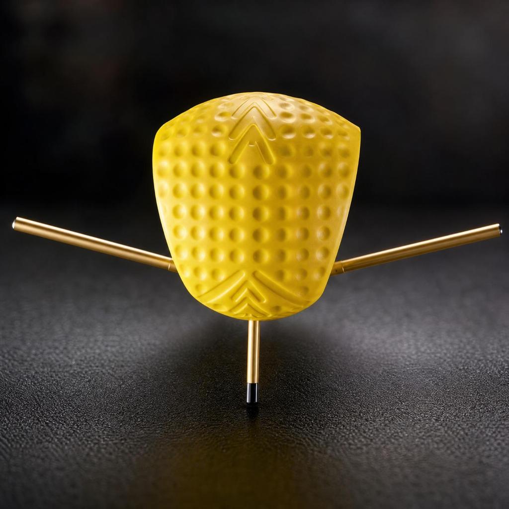 Golf Training Ball with Radial Rods Tactile Swing Aid Compact