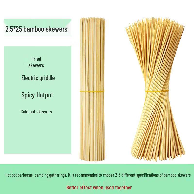 Disposable Multi-purpose Bamboo Skewers