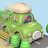 Inertia Sensory Toy Car with Storage Function Smooth Rolling Car Toy Cartoon Inertia Learning Car Toy for Kids