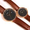 soue Pair Watch A Basics Pair Watch Ladies Pair Couple 38mm x 30mm Leather Belt Brown Black Dial [Soue] Men's