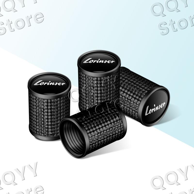 

4Pcs Car Metal Wheel Tire Valve Caps Airdust Waterproof Covers For Lorinser Logo Class W201 W210 W108 MS GS LS500
