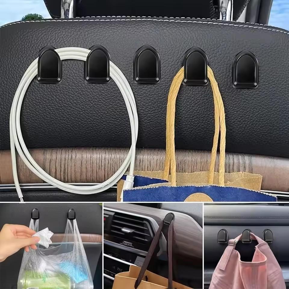 Mini Car Hooks Interior Storage Holder for USB Cable Headphone Key Self-Adhive Dashboard Wall Hanging Hook Auto Accessories
