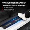 4Pcs Car Door Plate Carbon Fiber Threshold Protector Sticker For Mercedes Benz AMG GLC GLE CLA W204 W205 W203 W211 W212 W213