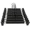 Retractable Plastic Pant & Skirt Hanger with Strong Double Clips