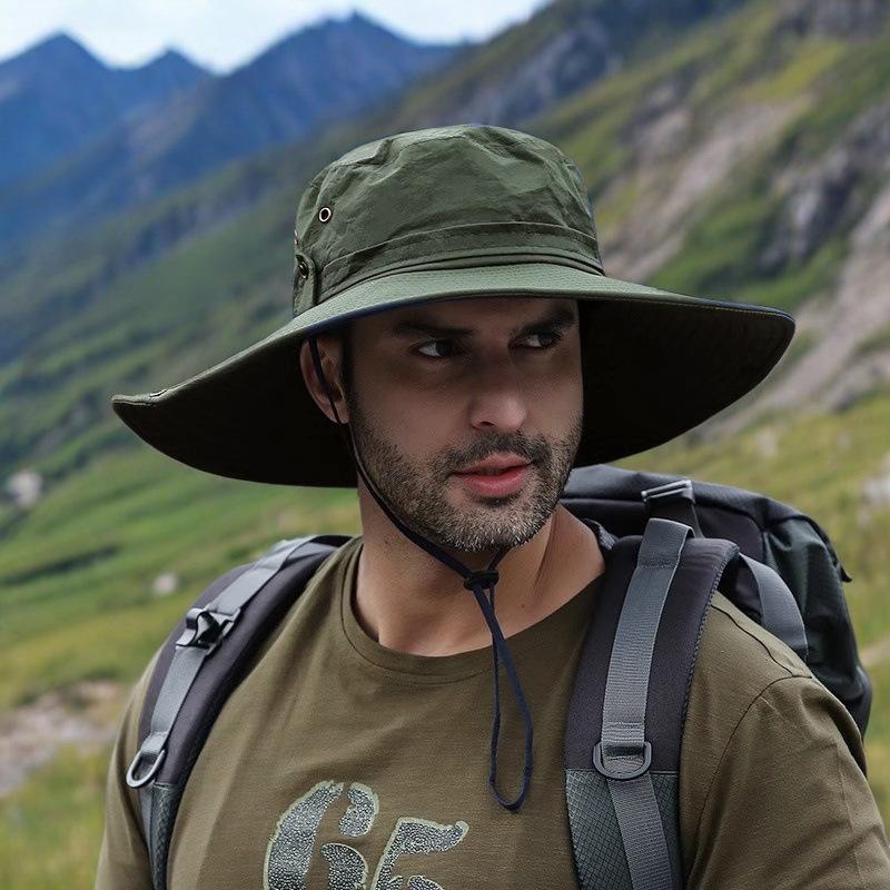 Fishing Hat Summer UV Protection Breathable Mesh Outdoor Sun Hat for Men Women Camping Hiking Beach Travel Panama Sun Hat