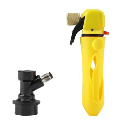 Tragbarer Heimbrau-Keg-Zapfer Handheld CO2-Injektor Zapfbierzapfanlage(Gelb)