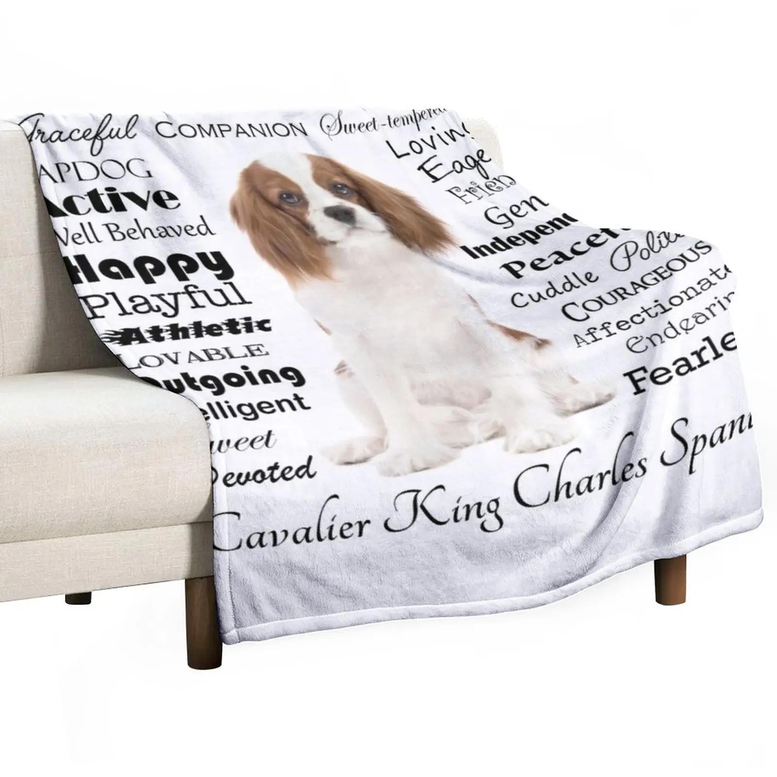 Cavalier King Charles Spaniel Traits Throw Blanket Beautiful Blankets Sofa Blankets Quilt Blanket 30x40in