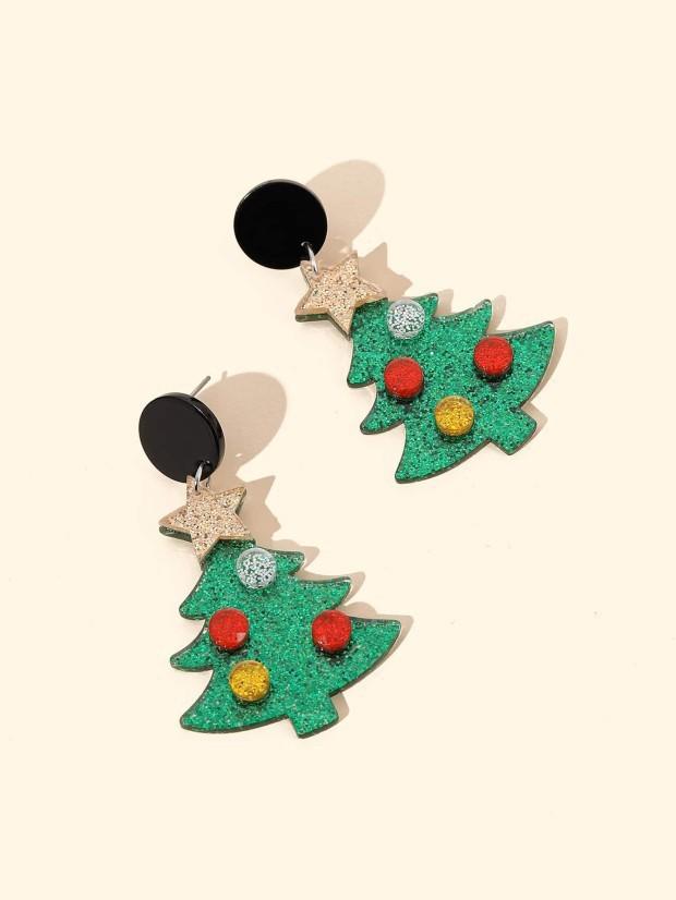 Christmas zircon snowflake pearl stud earrings versatile earrings fashion earrings autumn and winter