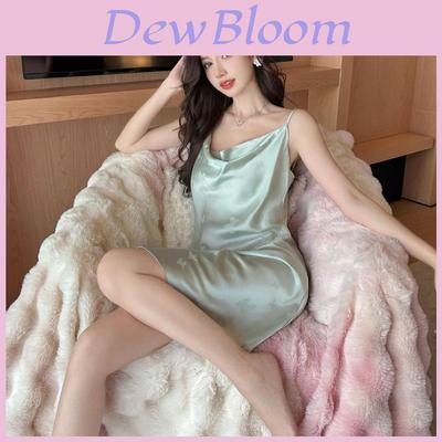 Butterfly Summer Sleep Dress For Women With Ice Silk Fabric And Sleeveless Design For Home Comfort