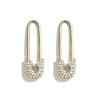Chic Alloy European Earring Set With Dazzling Rhinestones Fourpiece Collection
