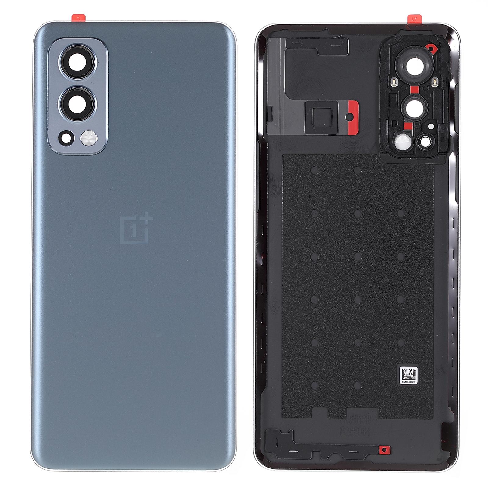 

For OnePlus Nord 2 5G OEM Battery Back Cover Rear Door Housing Replacement with Camera Lens Ring Cover Grey