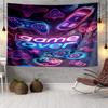 Neon Game Over Art Tapestry, Unique Design Tapestry, Wall Decor for Bedroom,Livingroom, Playroom,Heartwarming Fan Holiday Gifts