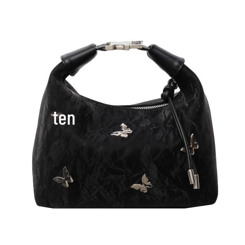 

Повседневная сумка-тоут через плечо в корейском стиле с бабочкой и большой вместимостью - Универсальный и простой дизайн чёрный