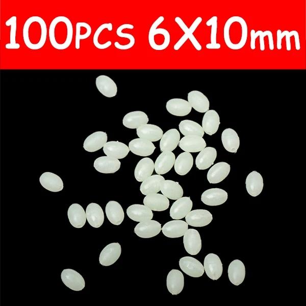 1 PAK Soft Glow Beads Luminous Orange Green White for Fishing Rig Treble Hook Egg Fly Tying UV Color Sabiki Ice Jig Fishing Accessory