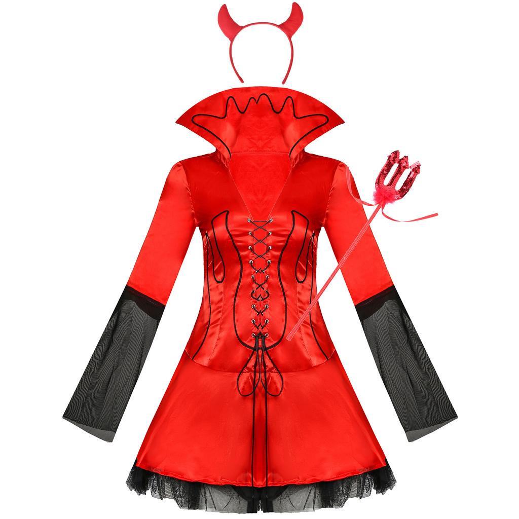 - Vampire female devil costume, role-playing, European and American Halloween costumes, game uniform suits
