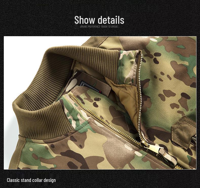 Herfst Winter Tactische Bomberjack met Opstaande Kraag – Geïnspireerd op Luchtmacht Piloten Baseball Uniform