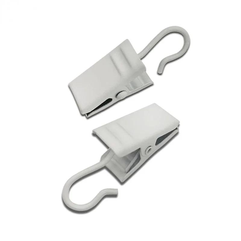 10 ks klipů na záclony, háčky na sprchu, příslušenství na záclony do obývacího pokoje, svorky, klipy na závěsy, držák na kolíčky na prádlo