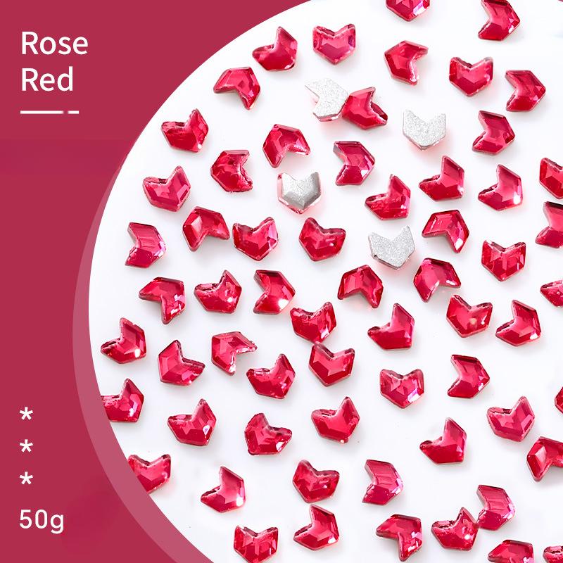 Color K9 Nail Art Malt Diamond Flat Bottom Diamond Small Wheat Ear Mini Special-Shaped Diamond Nail Art Jewelry