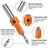 AD23-5 PCS Quick Change 8Mm Adjustable Countersink Drill Bit Set Orange Countersink Drill Bit With 5Pcs Replaceable Drill Bits