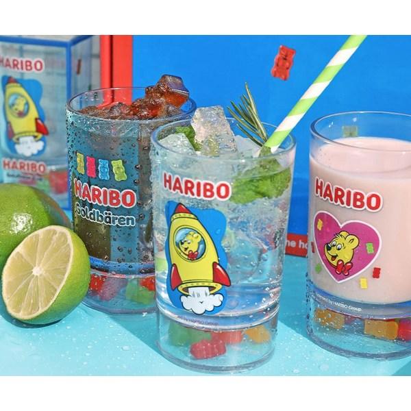 Haribo Gold Bear transparent cup 200ml, lettering, 1 piece