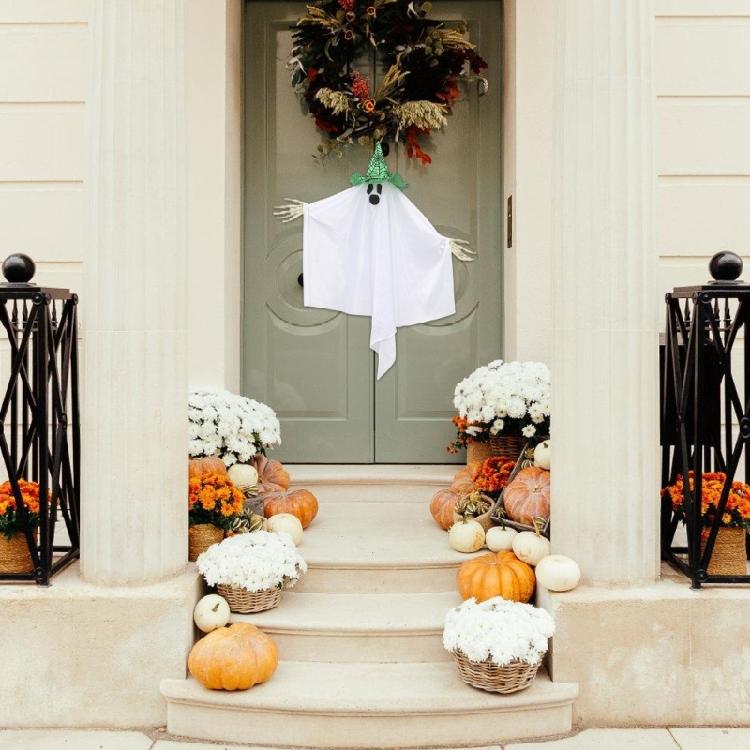 Halloween Scary Skeleton Hand Ghosty Ornament Durable Hanging Ghosty For Indoor and Outdoor Haunting House Decoration