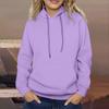 Women's Long Sleeve Oversized  Oversized Drop Shoulder Sleeves Women's Hooded Plush Sweatshirt