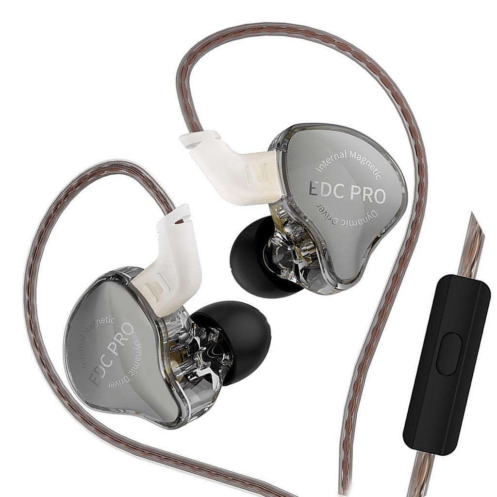 Earphones Dynamic Coils HiFi Headphone Sound Sports Earbud Noise Cancelling Earpieces with Detachable Cable