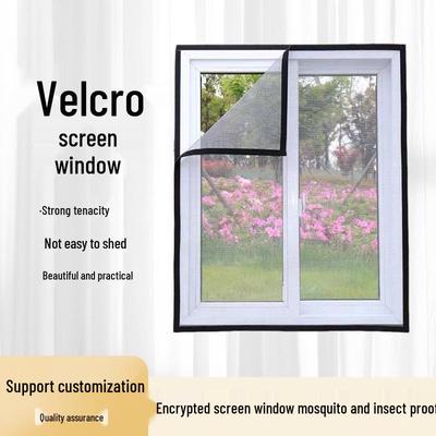 Mosquito & Insect Screen: Self-Adhesive Mesh Window Curtain with Magic Tape for Easy Installation