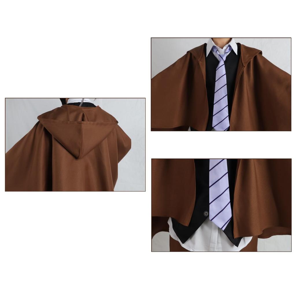 Bungo Stray Dogs Edogawa Ranpo Cosplay Costume Set with Hat and and Shoes Armed Detective Agency Disguise Popular Anime Costume for Cultural School