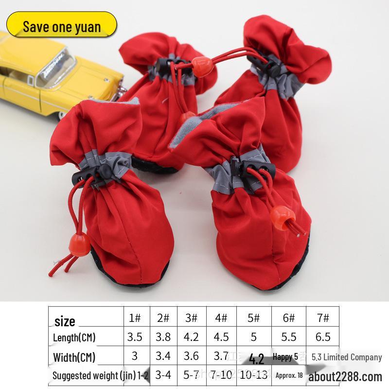 Anti-Drop Soft Sole Dog Shoes for Small & Medium Dogs - Secure Fit for Spring & Autumn